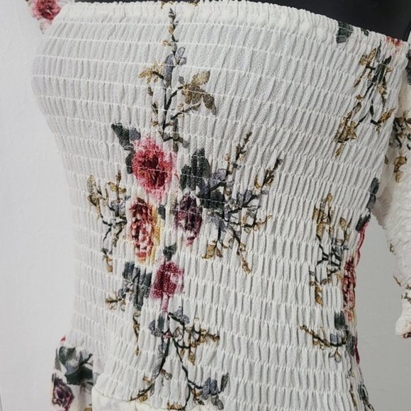 NEW XL Floral Off the Shoulder Maxi Dress - Picture 9 of 15